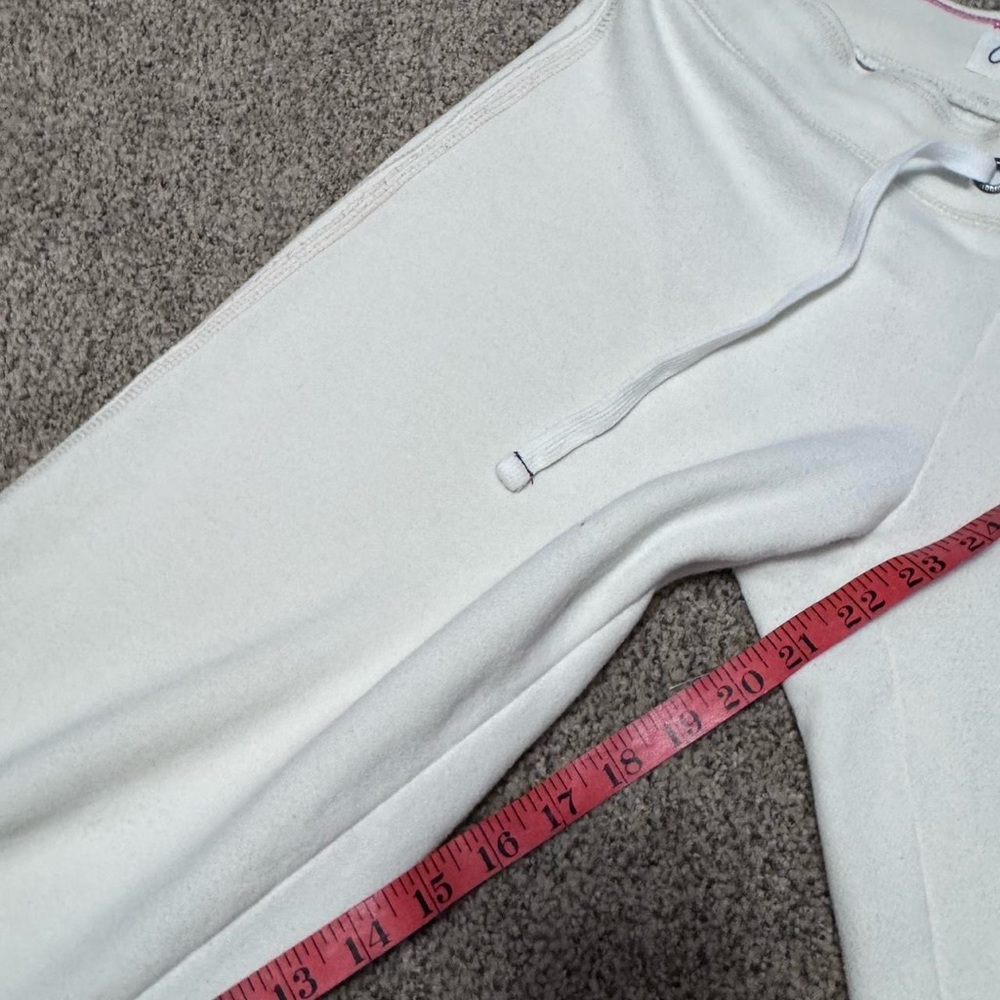 ❌SOLD❌ Aeropostale Y2K White/Pink Sweatpant Capri Pants - Picture 9 of 9